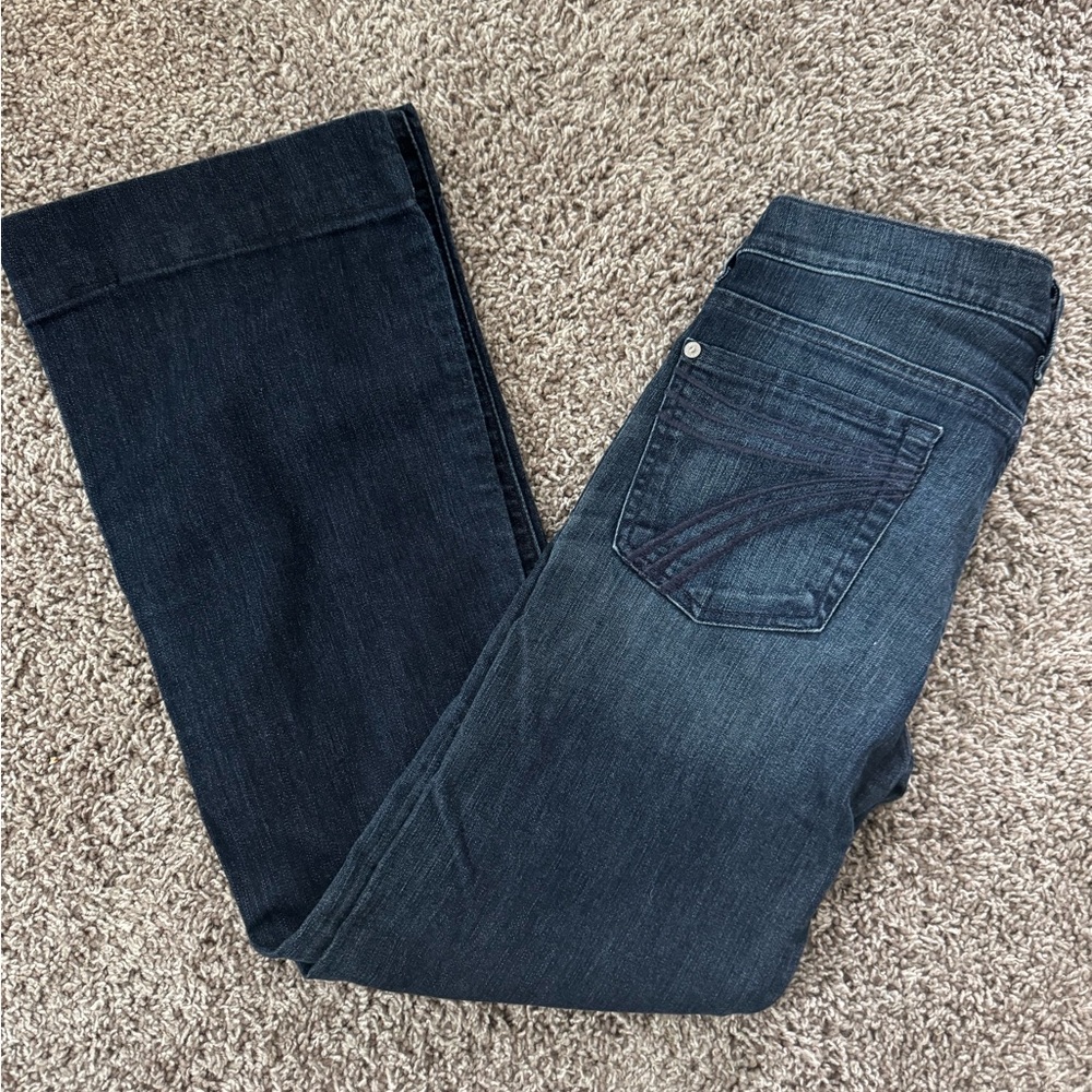 7 For All Mankind Dark Blue Jeans